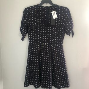 19 Cooper Navy Print Dress Size M